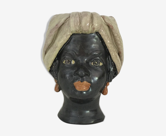 Vase tête mini beige femme