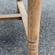 Renovated extendable farmhouse table in raw solid wood and marquetry 210cm