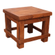 Old small Burmese teak workshop bedside table / ideal in a harness to put 1 plant or e