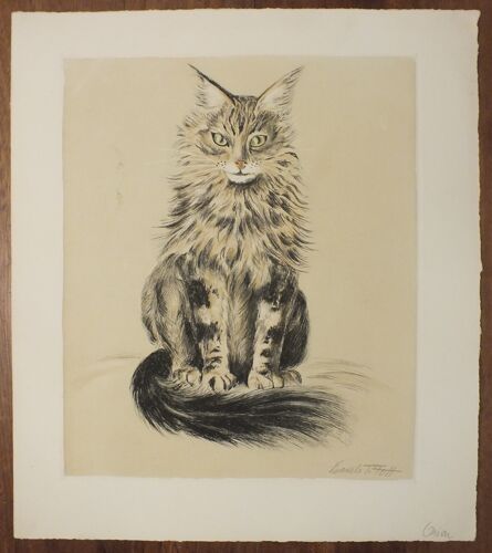 Basile Titoff - Lithographie signée - Orion Chat