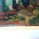 Landscape painting oil on panel Tuscan school 1930s signed