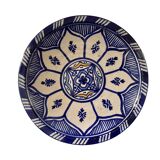 Cobalt blue Moroccan plate