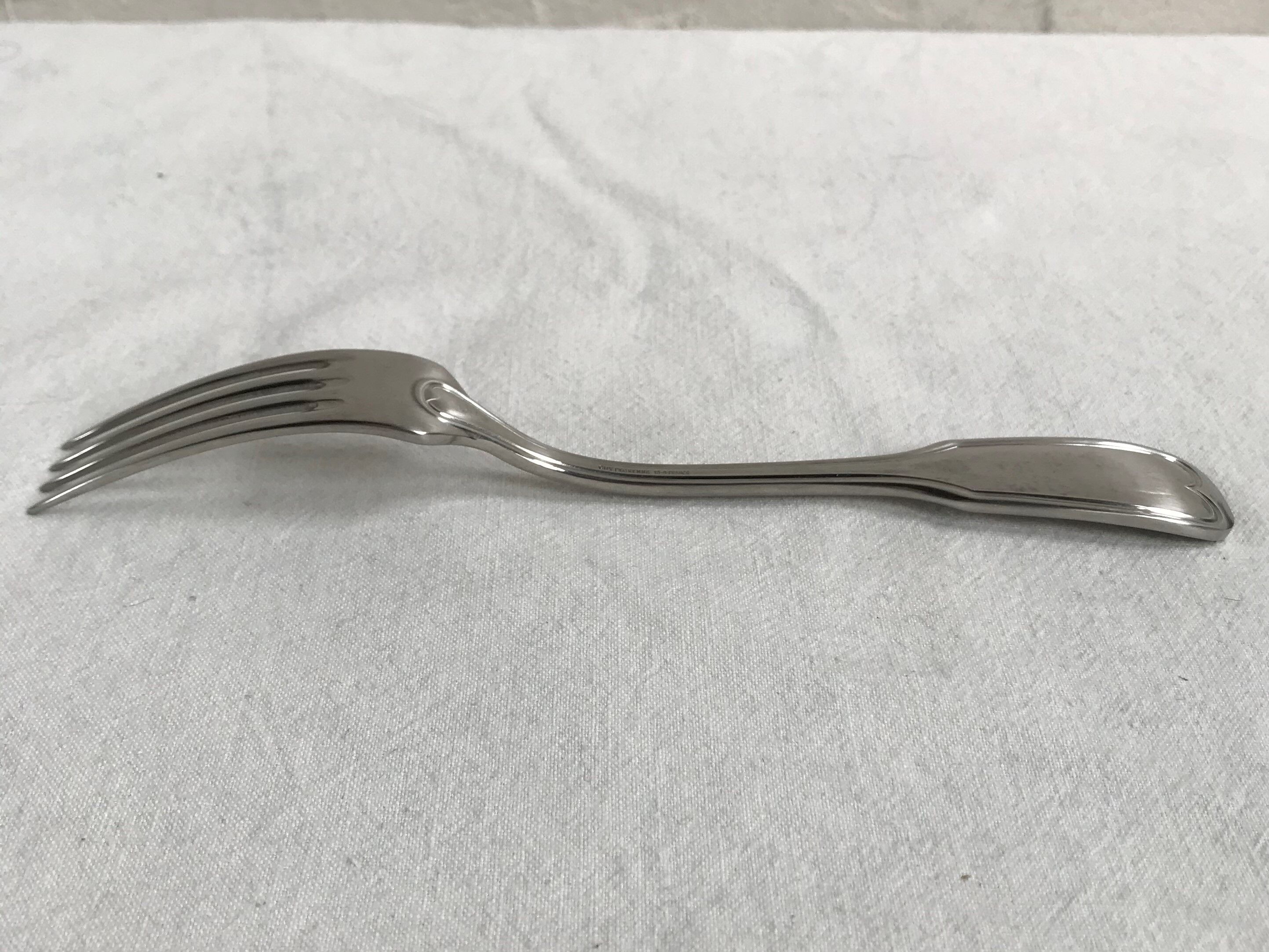 Eleven Guy Degrenne forks in silver metal