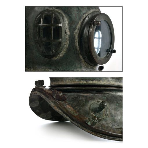 Early 20th century scuba diving helmet