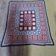 vintage crochet bedspread made of granny squares