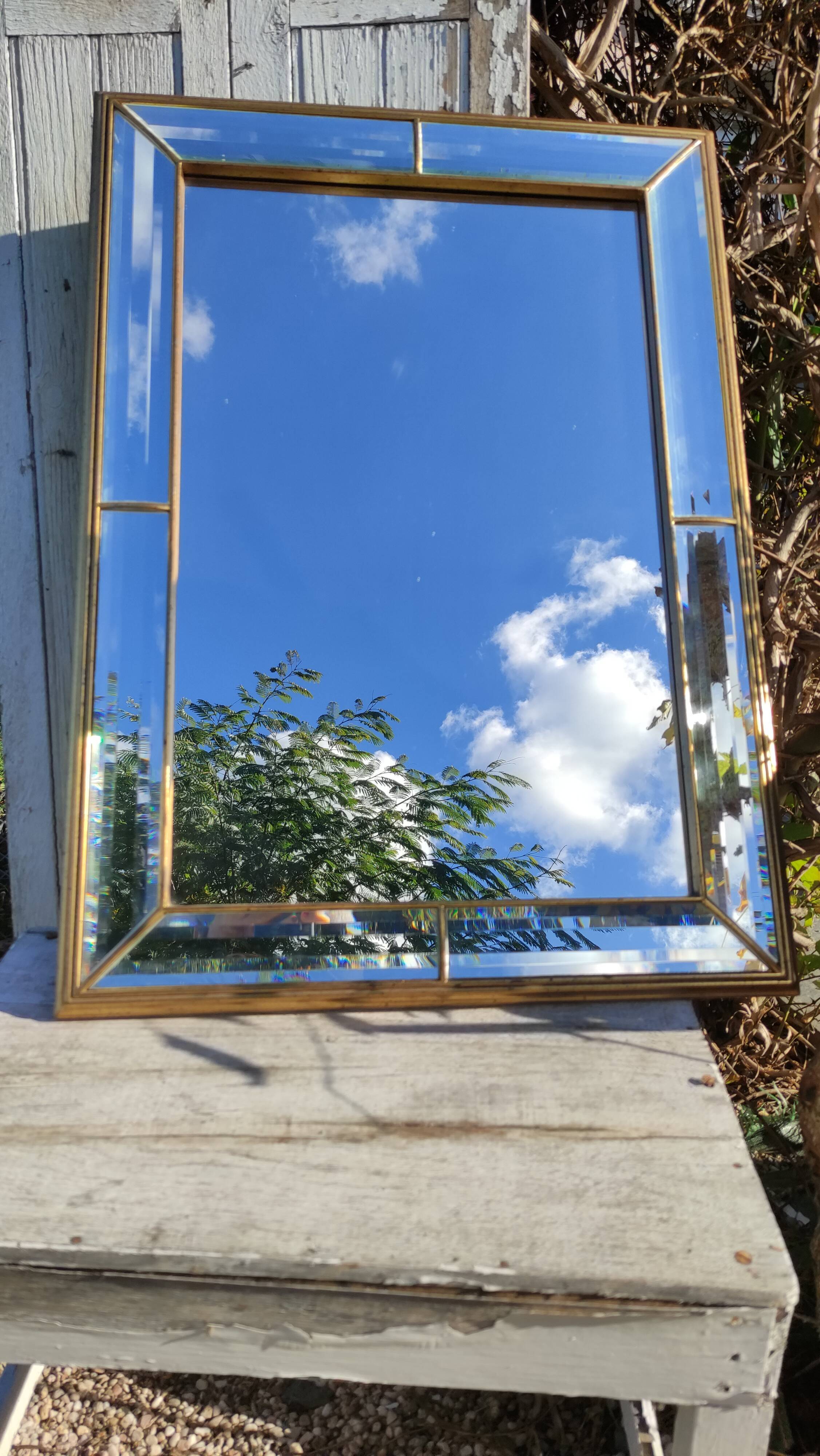 Mirror neoclassica parclose beveled