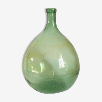 Candy demijohn 10L vintage green glass