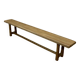 2m20 solid walnut benches, stripped and varnished