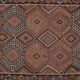 Vintage Turkish hallway rug 132x360 cm
