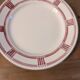 Eight Badonviller dinner plates