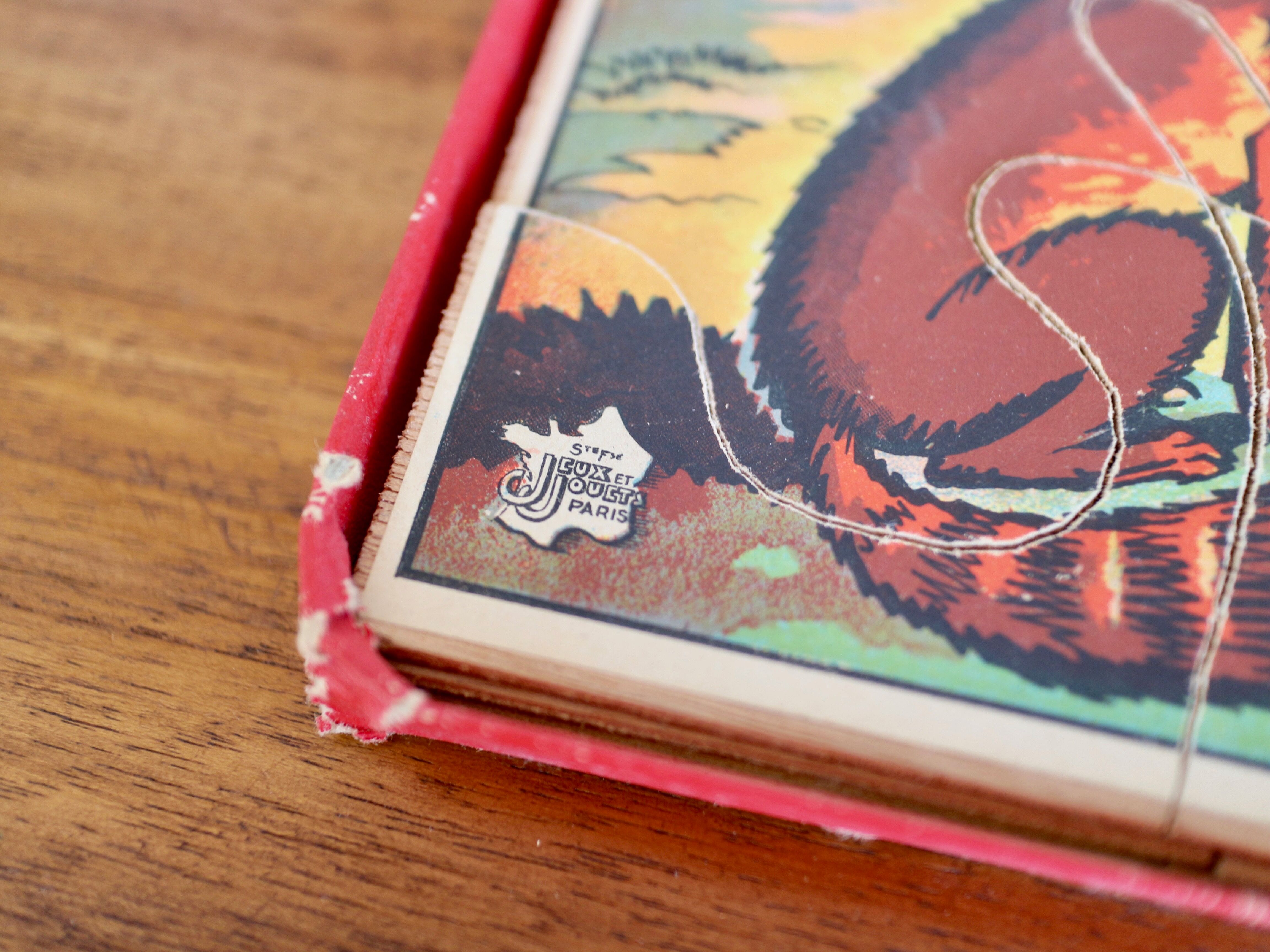 Ancient wooden puzzle the Fables of the Fountain