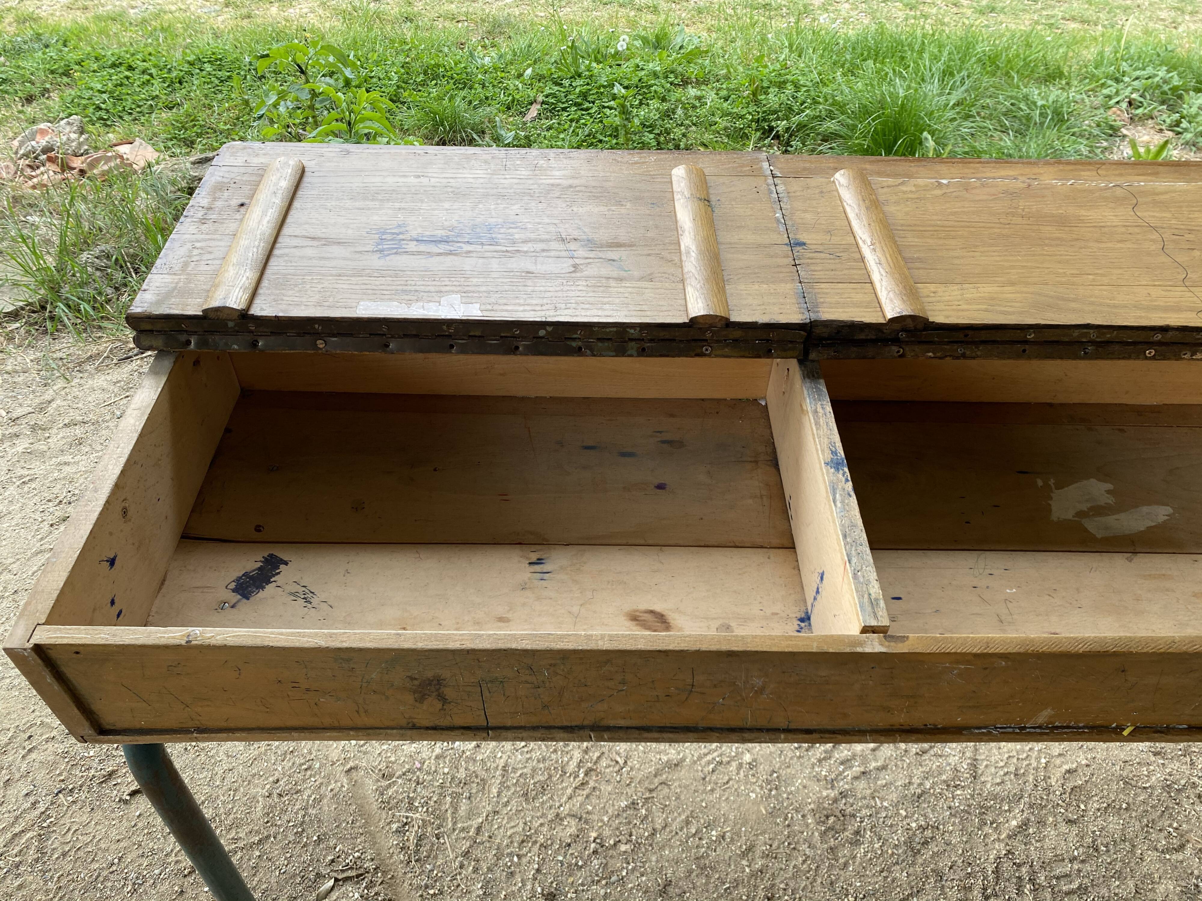 Double desk school desk Stella - French manufacturing (Tarn)