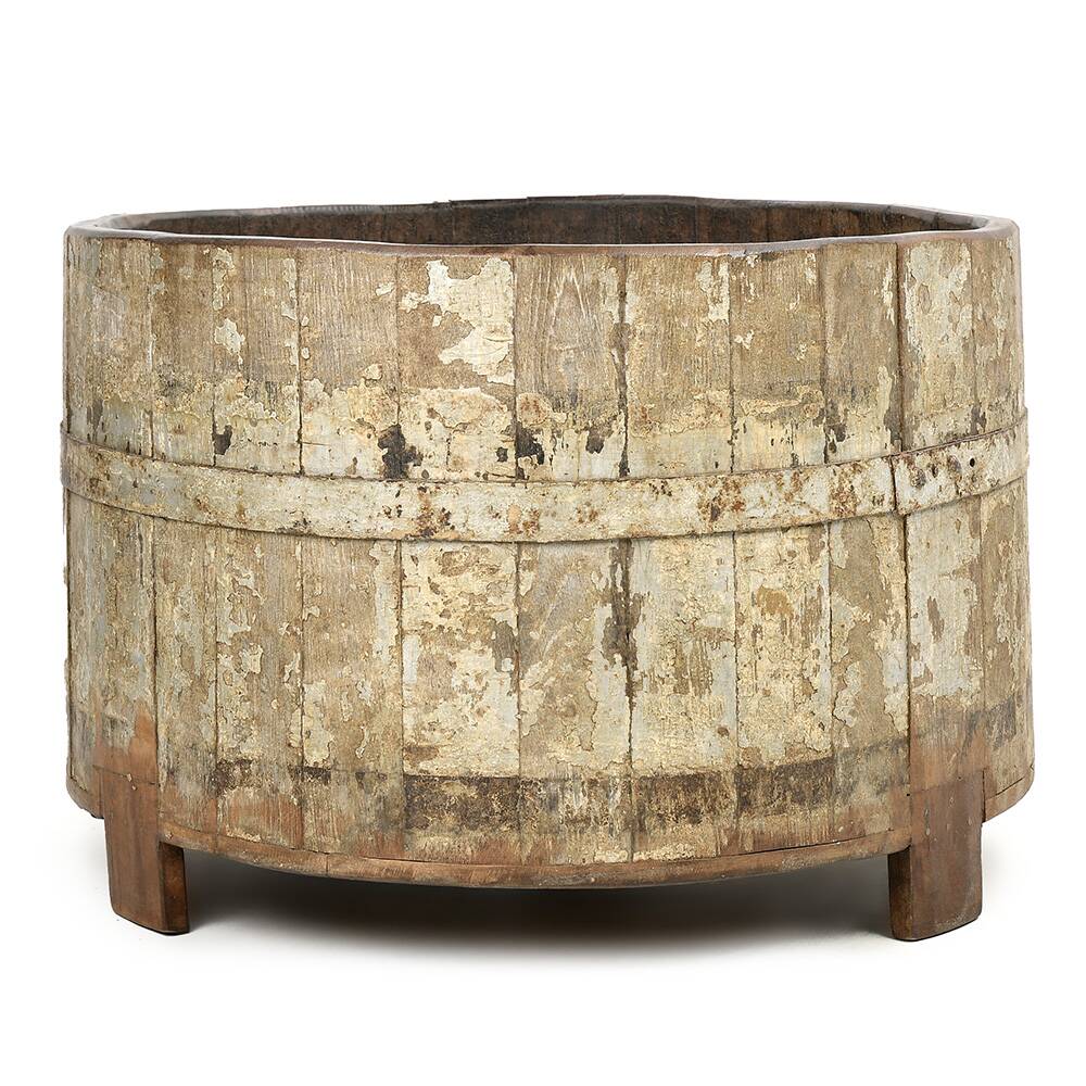 Weathered solid wood tray