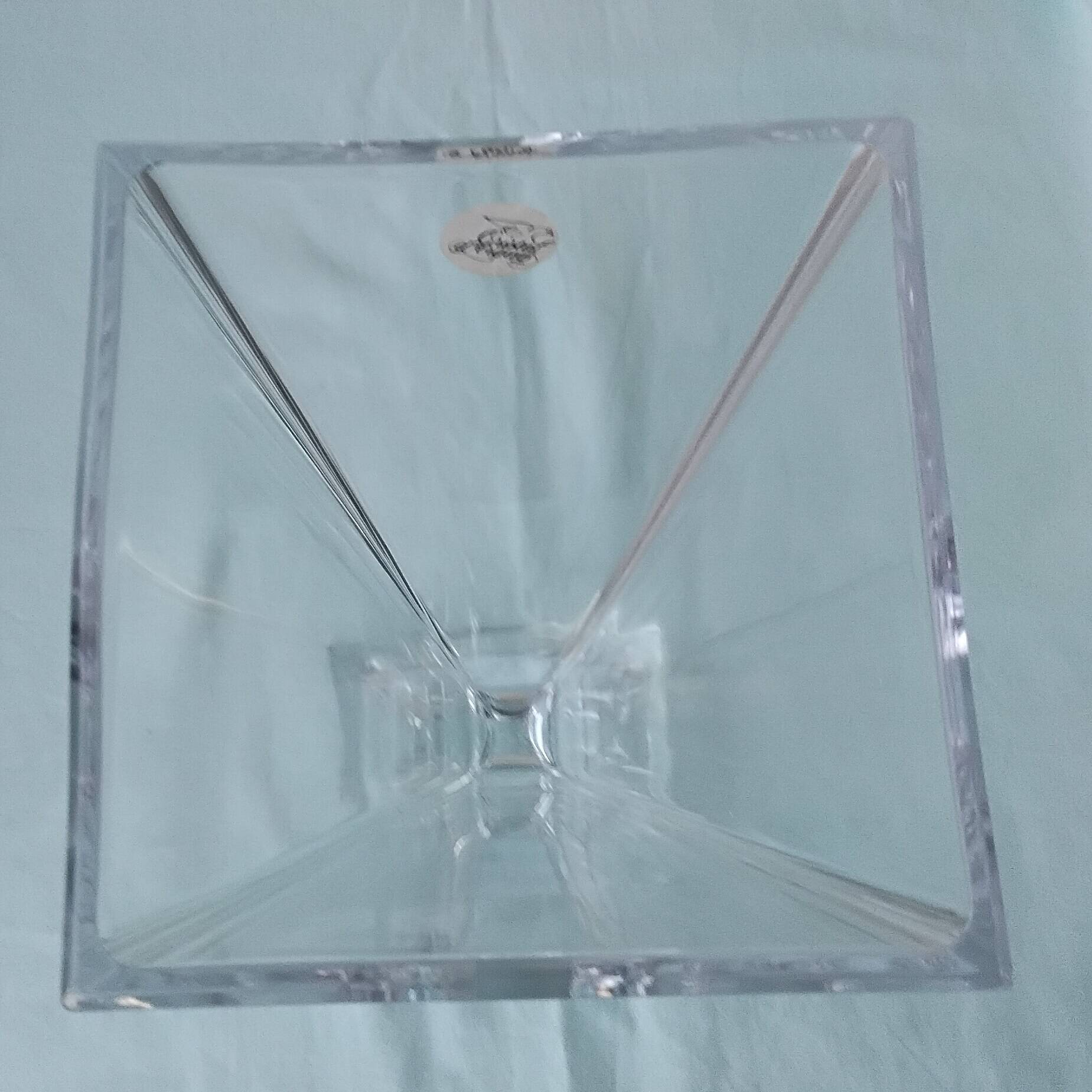 Designer crystal vase