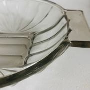 Art Deco pressed moulded glass bowl made in France