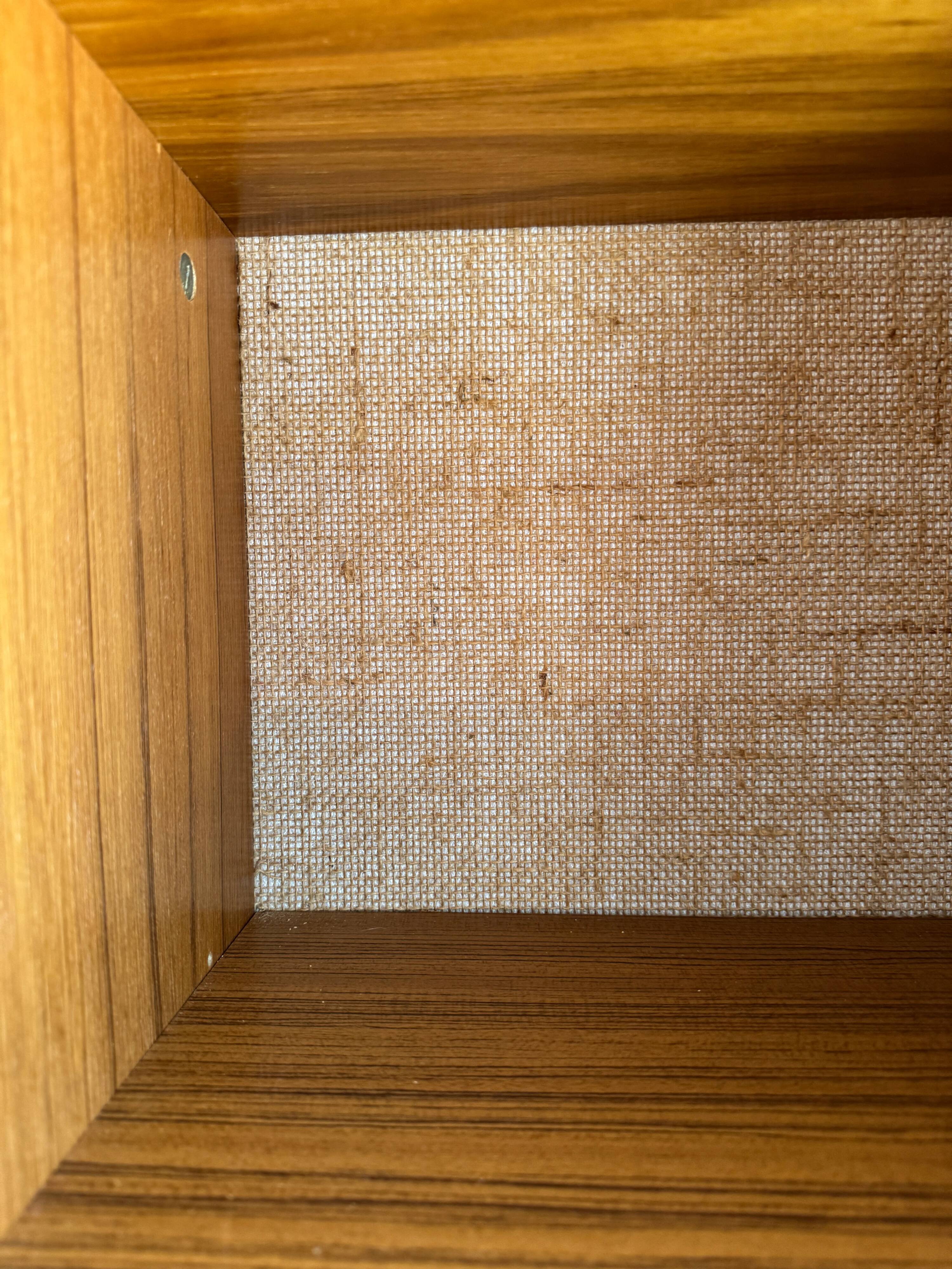 Tall Danish Teak Cabinet, Warm Brown Teak with Integrated Handles, 1970s Modular Design