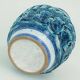italian mid century VASE nuovo rinascimento relief decor white blue turquoise