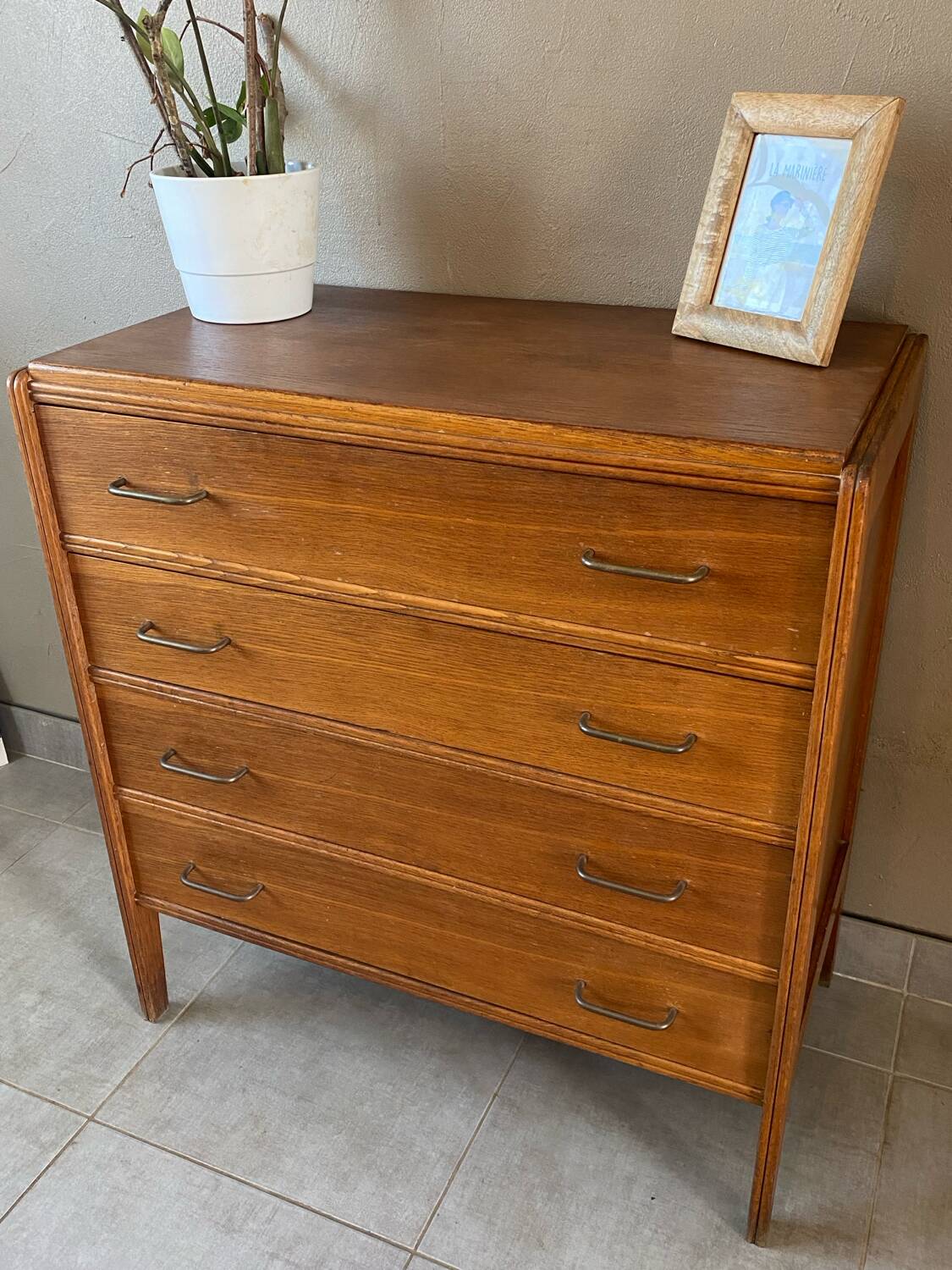 Commode vintage en chêne des années 60
