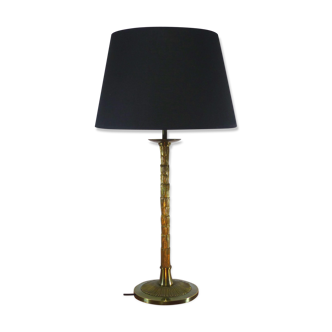 House Table Lamp Rings in Gilded Bronze 1950