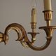 French art nouveau bronze empire style 6 lights chandelier