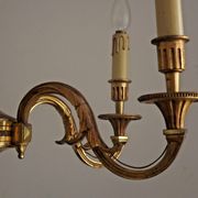 French art nouveau bronze empire style 6 lights chandelier