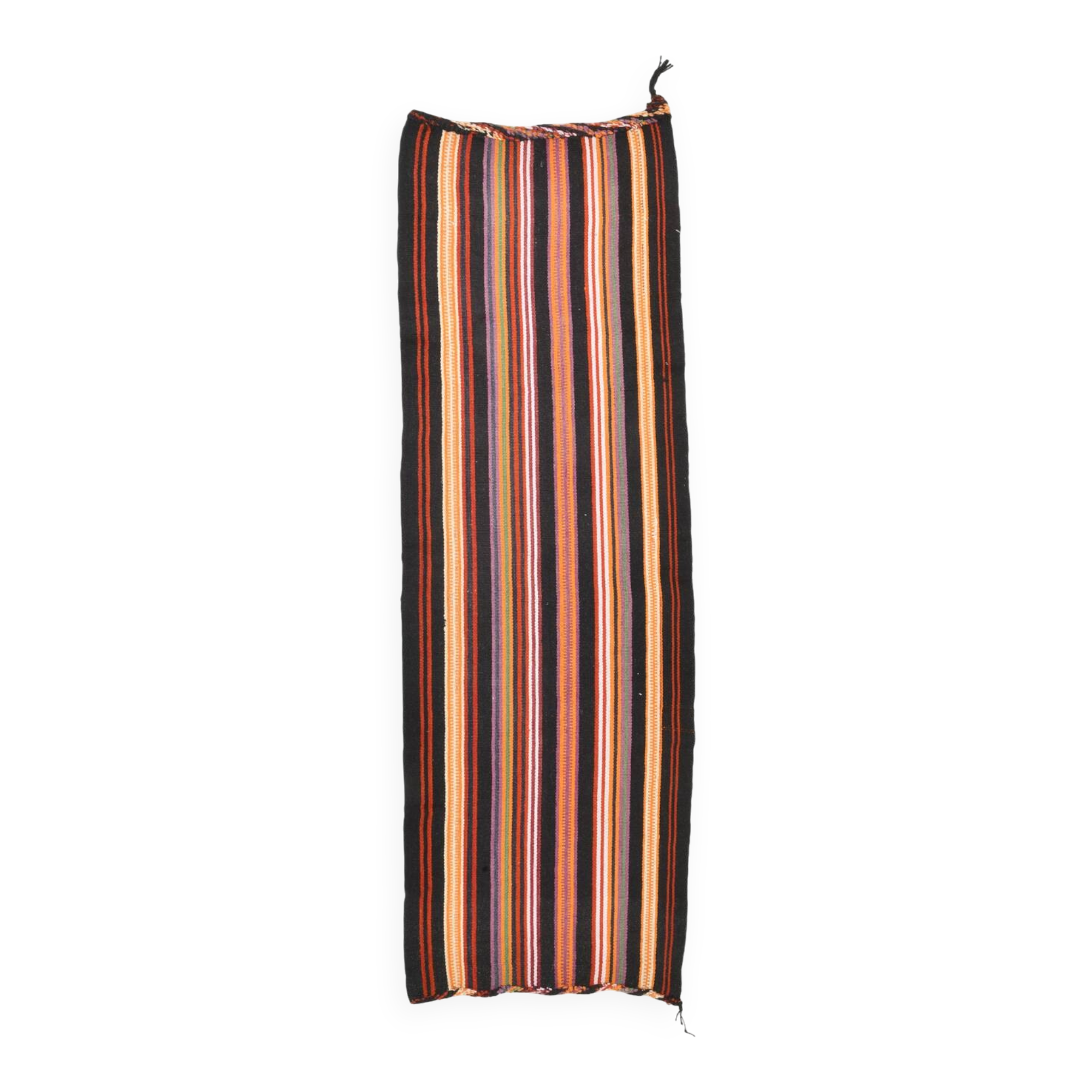 3x10 Striped Pattern Turkish Kilim Runner Rug, 100x299Cm
