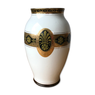 Vase in earthenware signed Bosh Brothers Kéramis, BFK, circa 1900