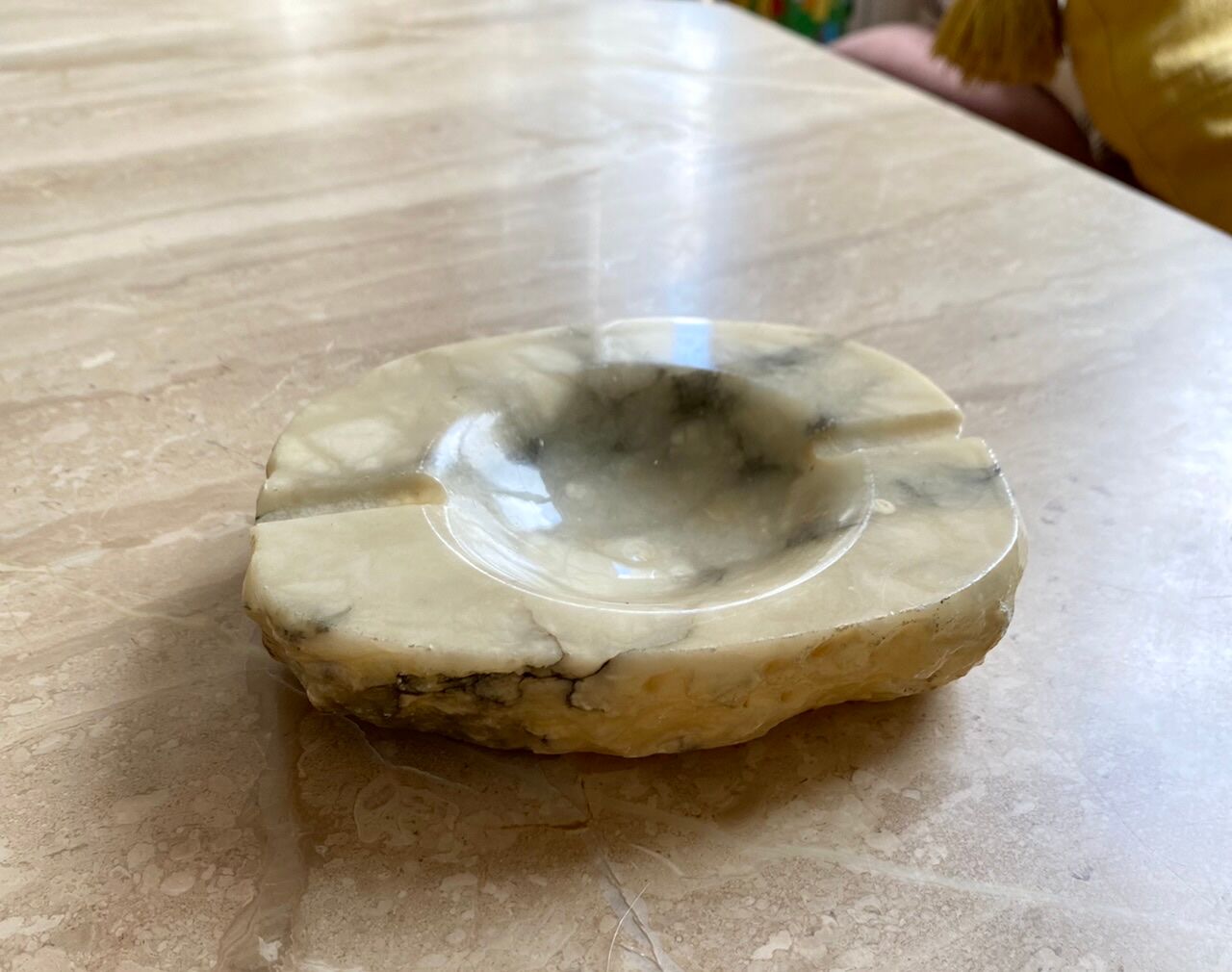 Italian alabaster ashtray