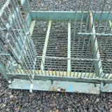 Old wooden and metal birdcage