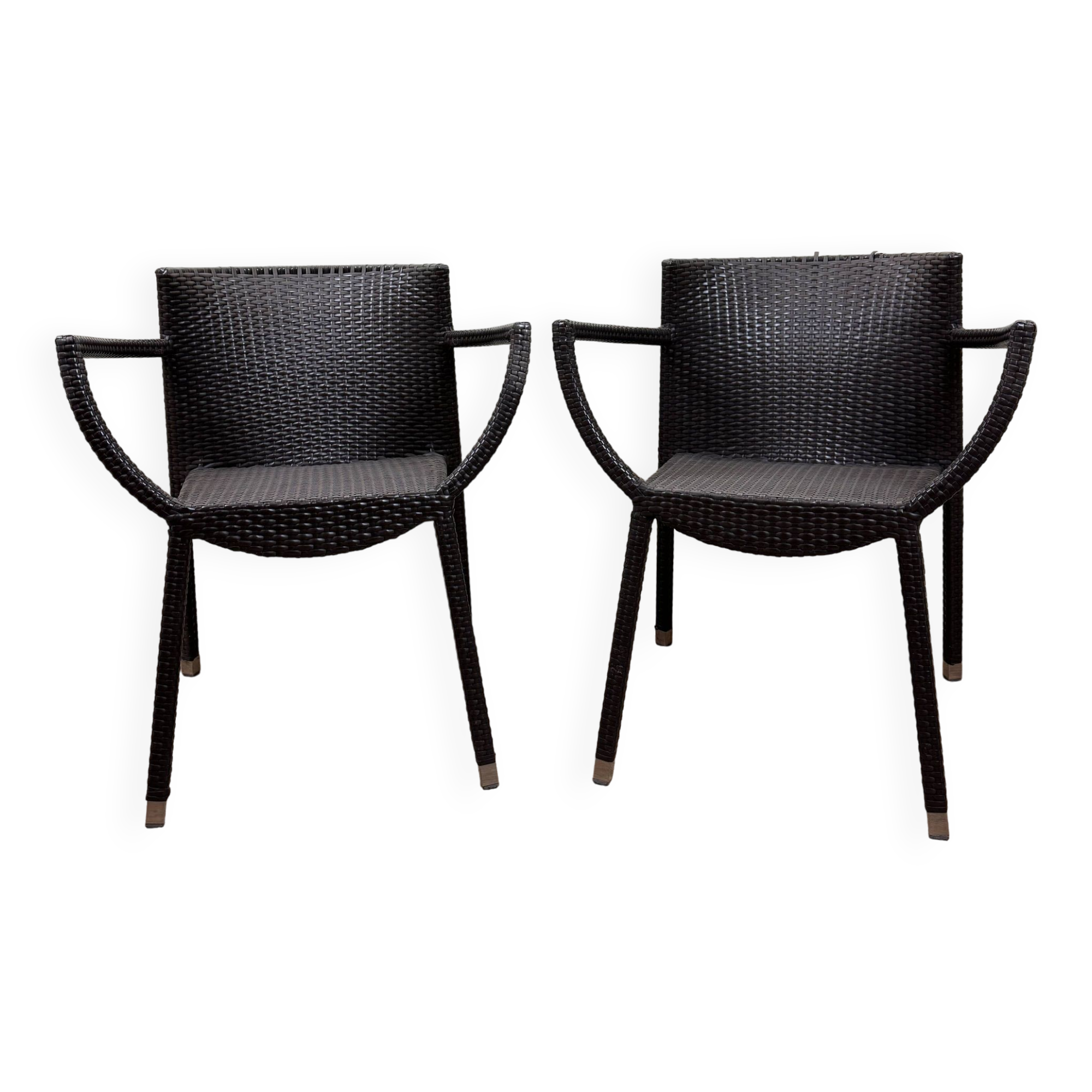 Paire de fauteuils emu modèle nilo design de chiaramonte et marin circa 2000 (encore édités)