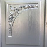 bahut buffet art deco chene solid gray vintage