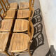 Set de 8 chaises bistrot brutes