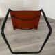 Set of 4 metal chair and tubular leather Matteo Grassi 1970