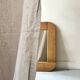 Large oak mirror in the style of a revival house, 1970s design.