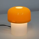 Rare Yellow Mushroom Table Lamp by Luigi Massoni for Guzzini, 1970s