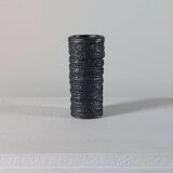 Small vintage brutalist vase with oxidised glaze from the 1950s.