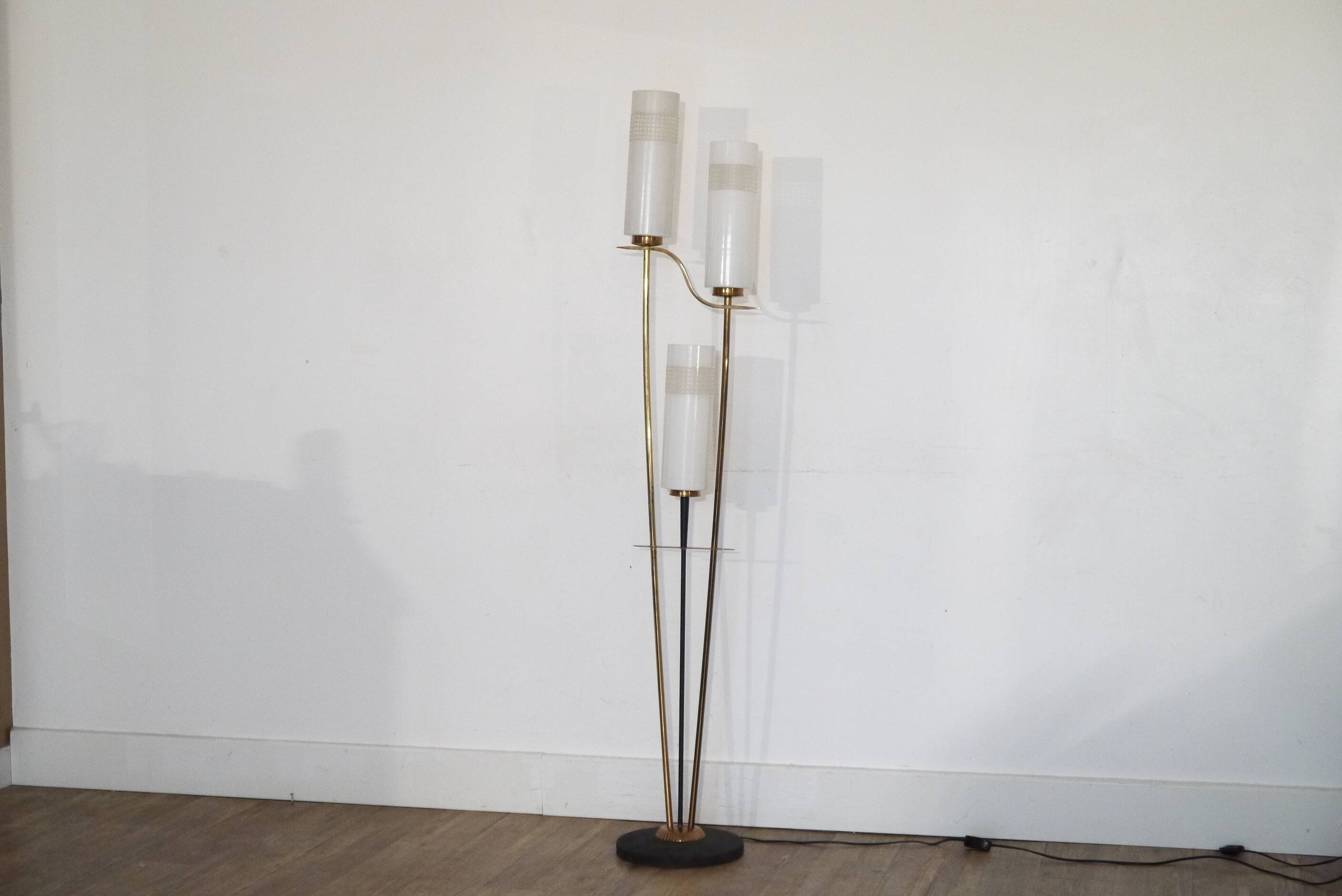 Lampadaire moderniste  à 3 feux 1960