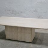 Vintage coffee table in travertine