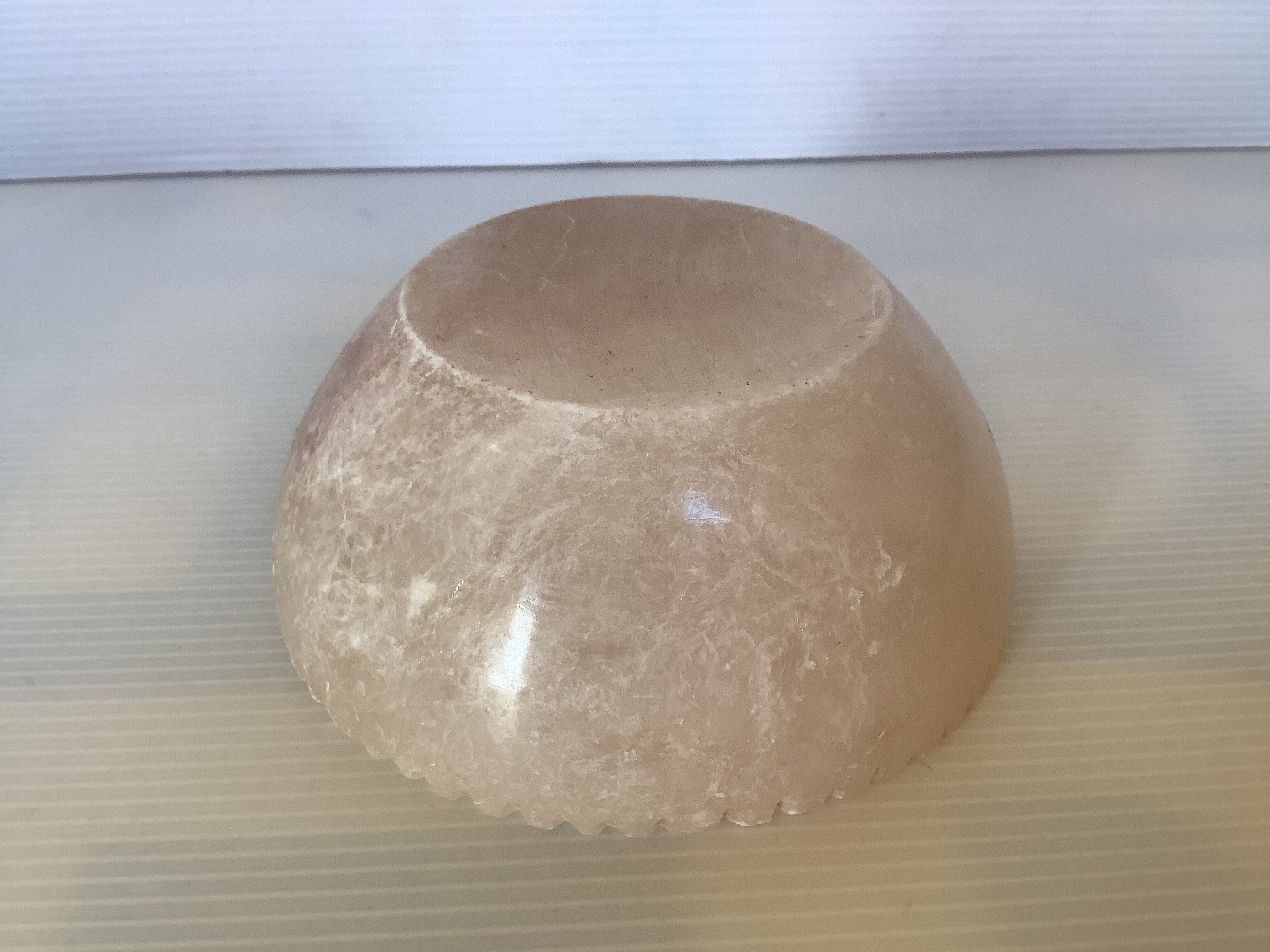 Alabaster box serrated edge