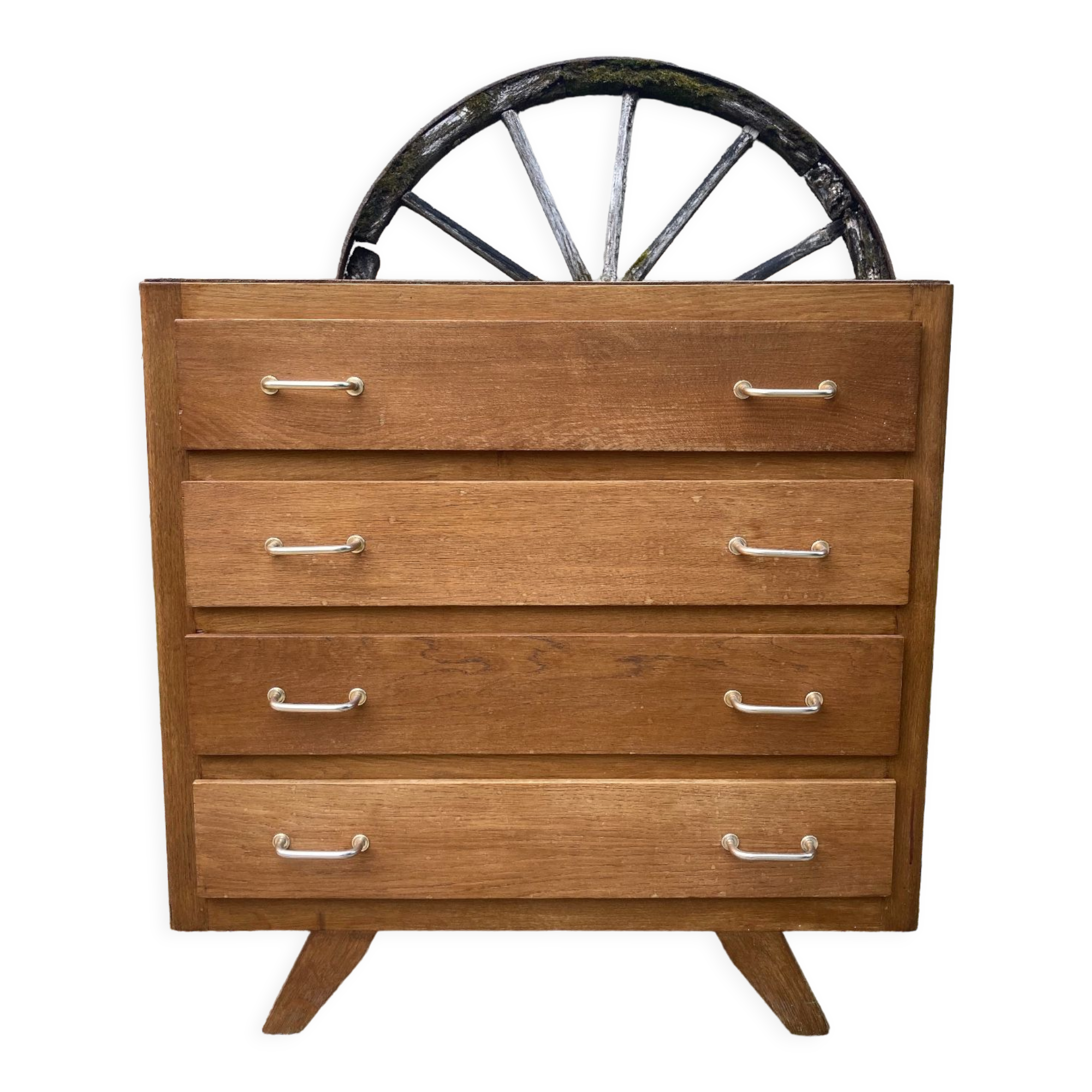 Vintage chest of drawers compass feet