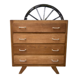 Vintage chest of drawers compass feet