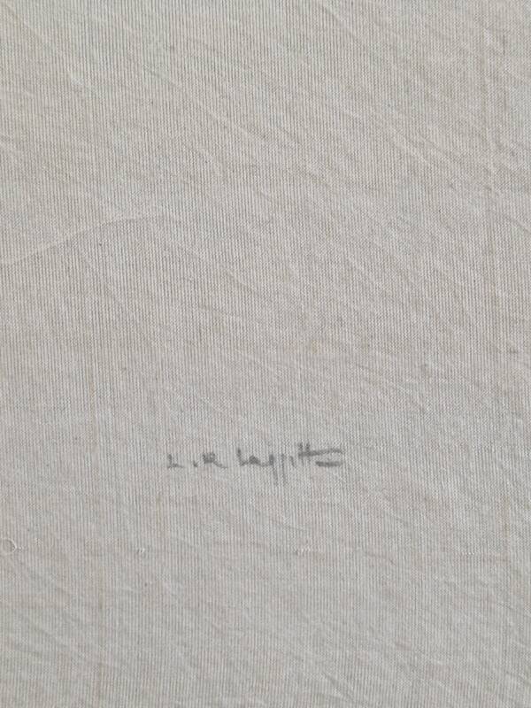 La Roche Laffitte (Born in 1943) - Watercolour drawing on silk - Tulip