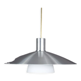 Suspension en métal design danois avec verre à lait, années 1980