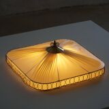 Swedish mid-century ceiling lamp with brass details, 1950s.