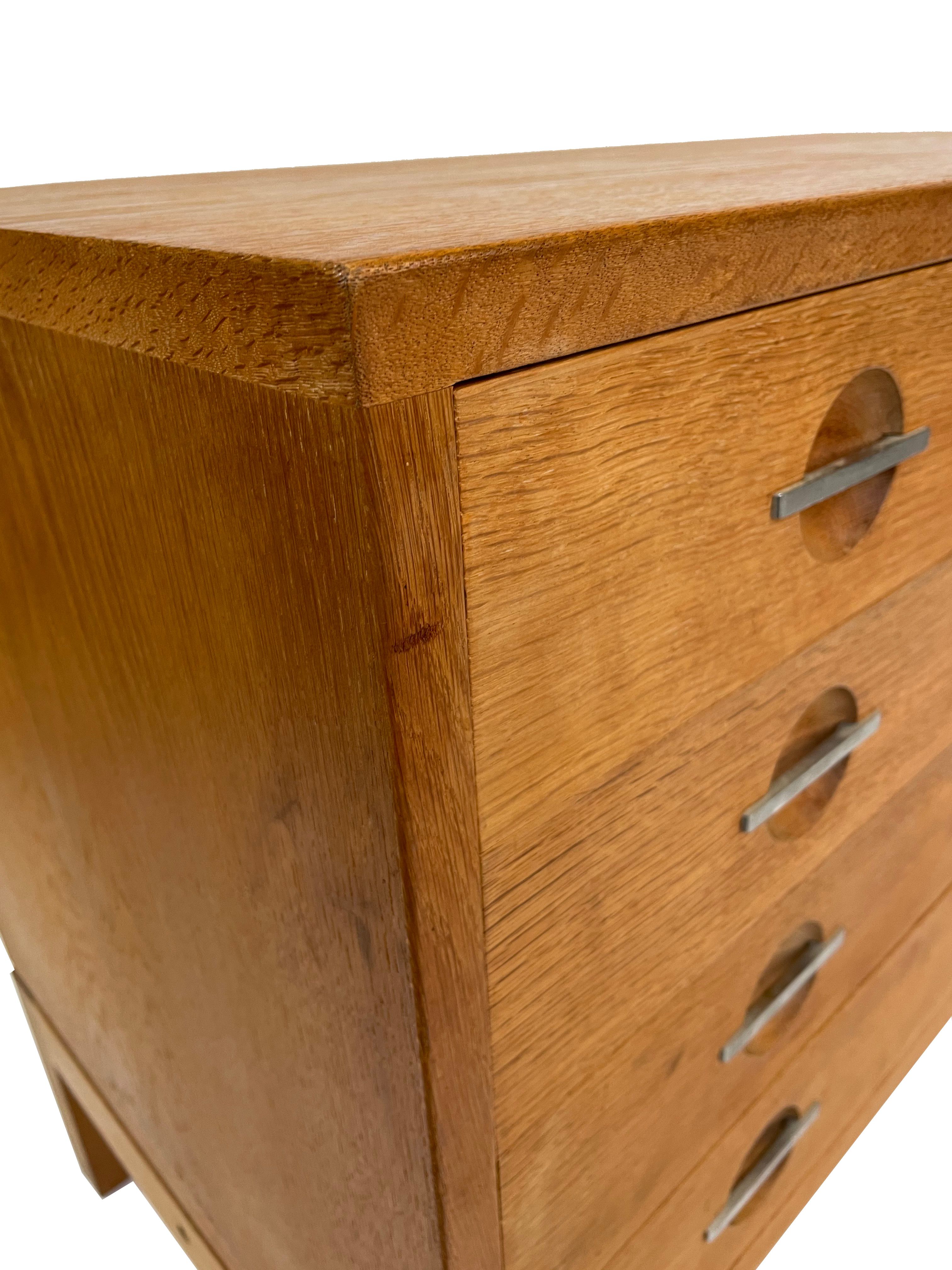 Hans J Wegner oak chest of drawers for RY Møbler, Denmark 60