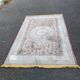 Persian rug burgundy cashmere wool 155x230cm
