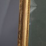 Old frame with keys, gilded stucco wood, pearl frieze 46x38 cm, foliage 40.3x32.1 cm + SB glass