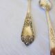 3 small spoons + 3 vintage silver-plated metal mocha spoons