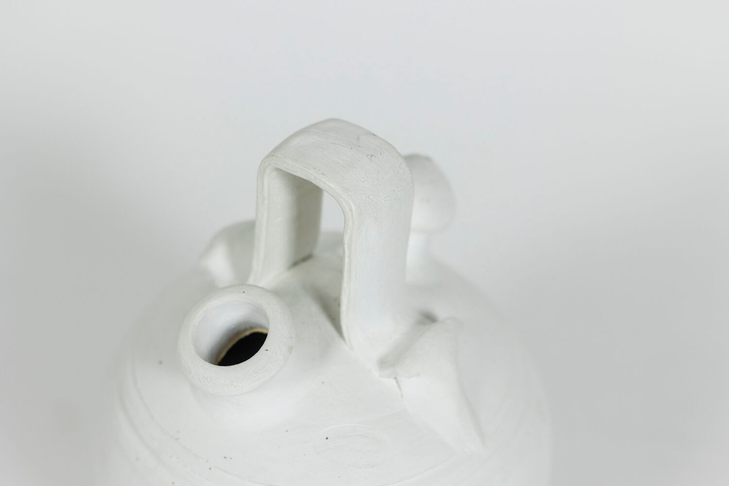 Painted terracotta vase, contemporary work