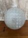 Antique Ceiling Light Sconce Molded Glass + Metal Support 70s Vintage #B793